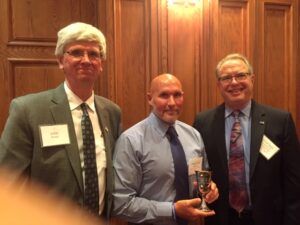 100 club 2018 silver chalice award winner jeff koenig president john sivey chief don pussehl